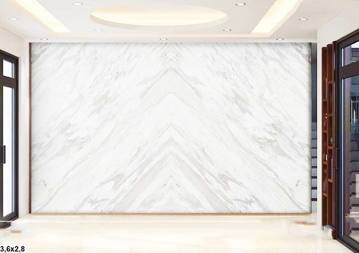 Đá marble ốp tường cao cấp màu trắng