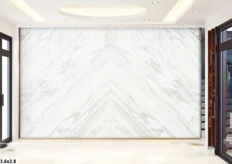 Tranh Đá Marble Màu Trắng Vân Mây