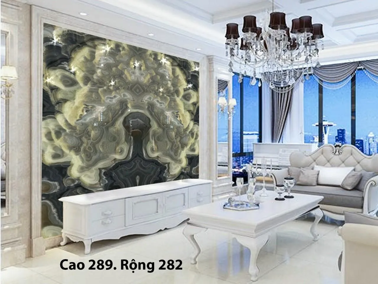 Tranh đá đối xứng tự nhiên